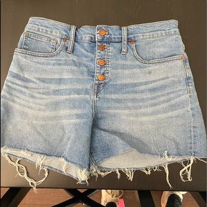Made well Buttonfront Denim Shorts